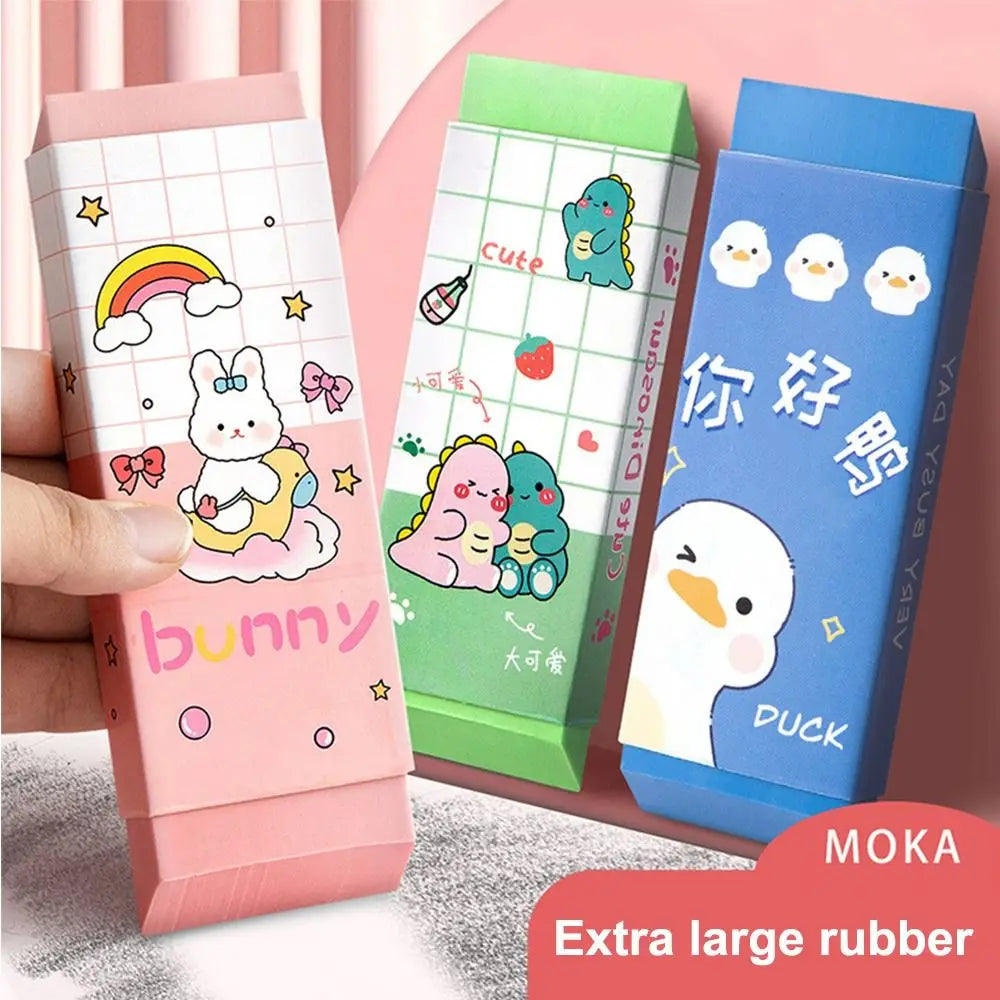 Cartoon Huge Eraser Super Large Block Pencil Eraser Without Leaving Marks Astronauts/Dinosaur Student Art Painting Rubber Eraser