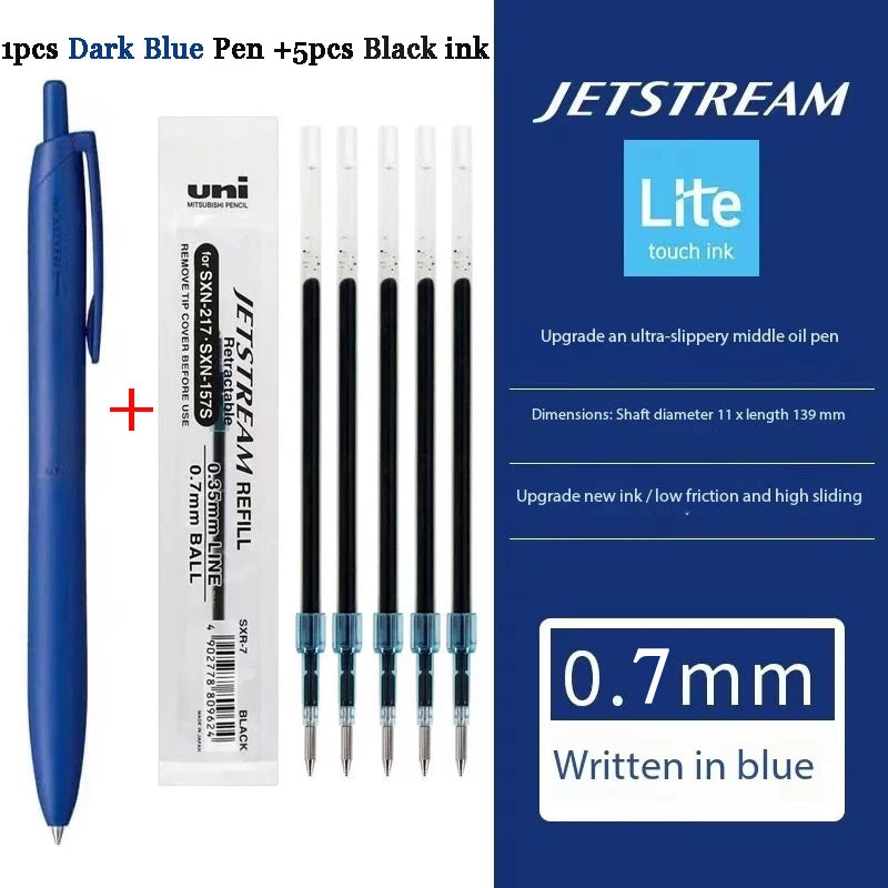 New Uni Jetstream Ballpoint Pen Lite Touch Ink Anti-slip Ultra Smooth Quiet Writing Gel Pens Limited Quality Japanese Stationery