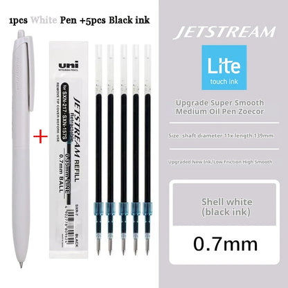 New Uni Jetstream Ballpoint Pen Lite Touch Ink Anti-slip Ultra Smooth Quiet Writing Gel Pens Limited Quality Japanese Stationery