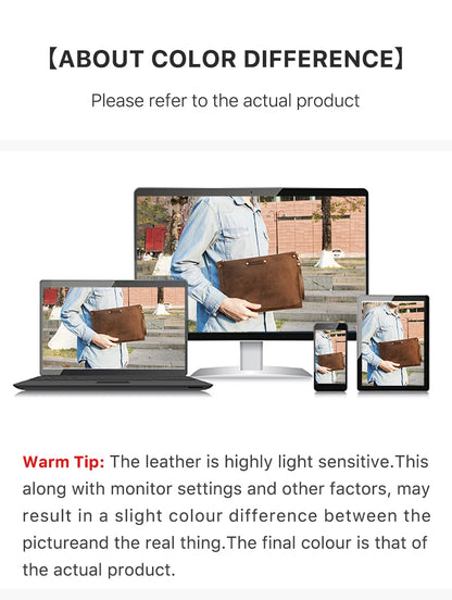 Genuine Leather Pencil Case with 4 Slots Handmade Multifunctional Zipper Fountain Pen Bag Office School Stationery Organizer Bag