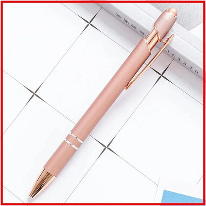 100 Pcs Light - Metal Capacitive Universal Touch Screen Stylus Ballpoint Pen Office Gifts Free Custom Logo Writing Stationery