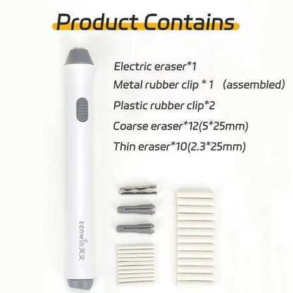 Electric Eraser Art Eraser Set With Refill Sketch Pencil Multi-function Writing Correction School Stationery