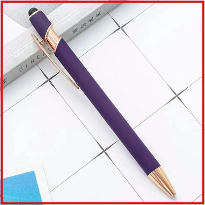 50 Pcs Metal Business Ballpoint Universal Drawing Touch Screen Stylus Pen Custom Logo School Office Supplies Free Engraved Name