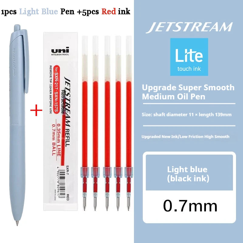 New Uni Jetstream Ballpoint Pen Lite Touch Ink Anti-slip Ultra Smooth Quiet Writing Gel Pens Limited Quality Japanese Stationery