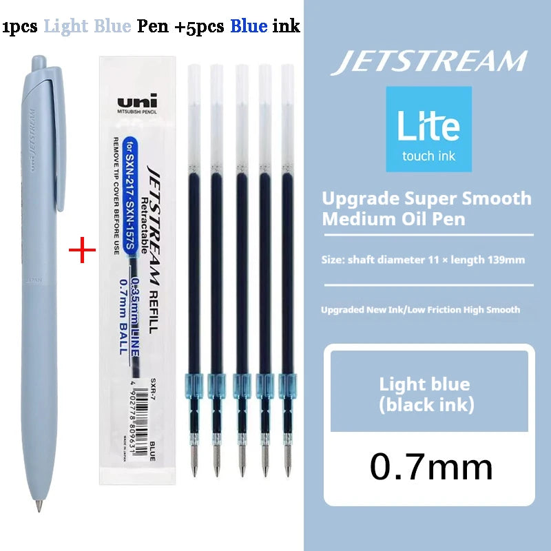 New Uni Jetstream Ballpoint Pen Lite Touch Ink Anti-slip Ultra Smooth Quiet Writing Gel Pens Limited Quality Japanese Stationery