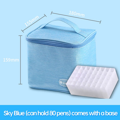 Icolour Zipper Marker Pen Case Larger Capacity Art Markers Canvas Storage Bag 36/48/60/80/168/240pcs Portable Marker Pen Holder