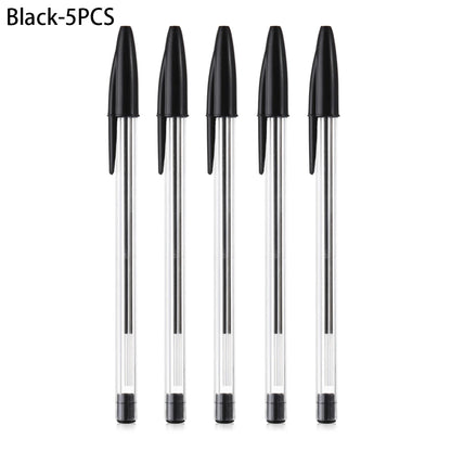 5/10 Pcs Black Red Blue Ballpoint Pen 1.0mm Ballpoint Pen Student Signing Pen Writing Pen Stationery School Office Accessories