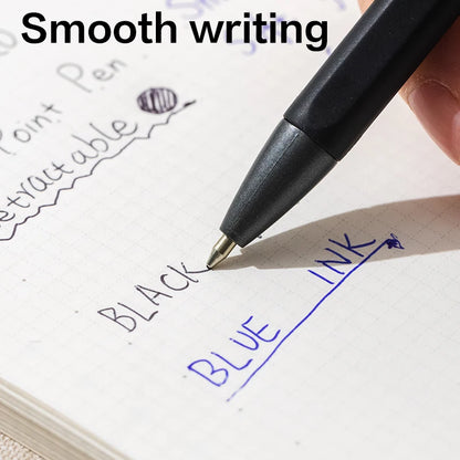 DELI Ballpoint Pens 0.7 mm Smooth Writing Signing Ball Pen Black Blue Office School Stationery