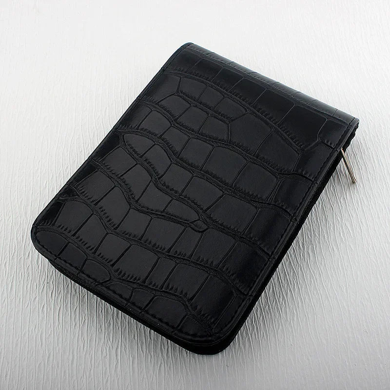 12 Slots Fountain Pen Retro Pen Pouch PU Leather Pencil Case for School Students Men Pencil Bag