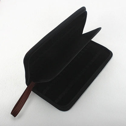 PU Leather Pen Storage Case for 10 24 36 48 Pens Waterproof Holder Organizer